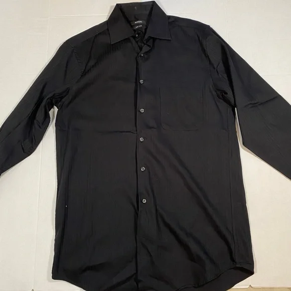 Mens Black Dress Shirt